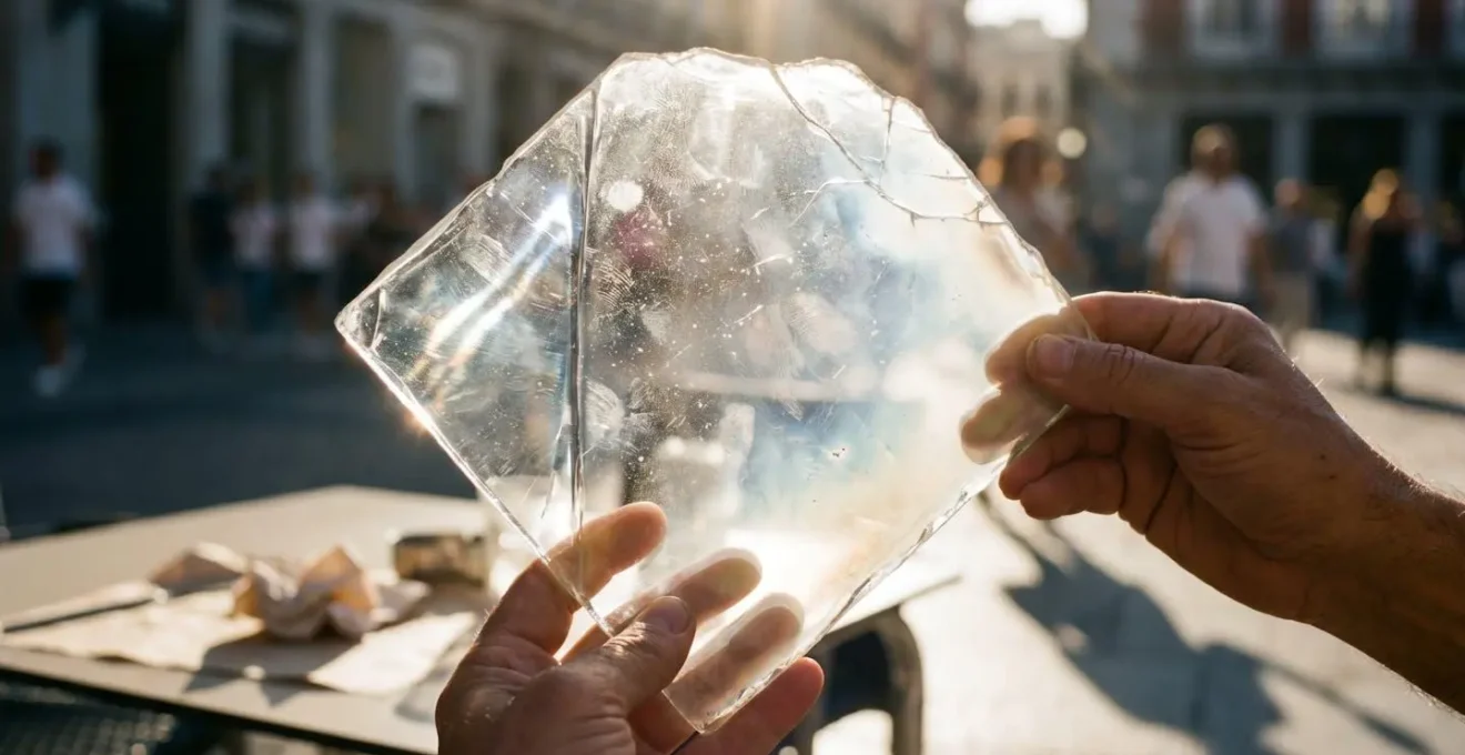 Visualización del escudo protector solar degradándose a lo largo del día en ambiente urbano