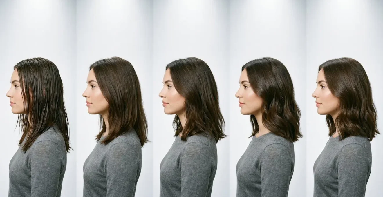 Evolución visual del cabello durante las semanas de transición sin sulfatos